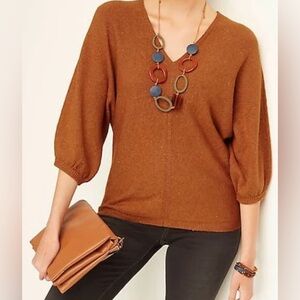 J.Jill Pure Jill Size Large Tweed Double V Sweater